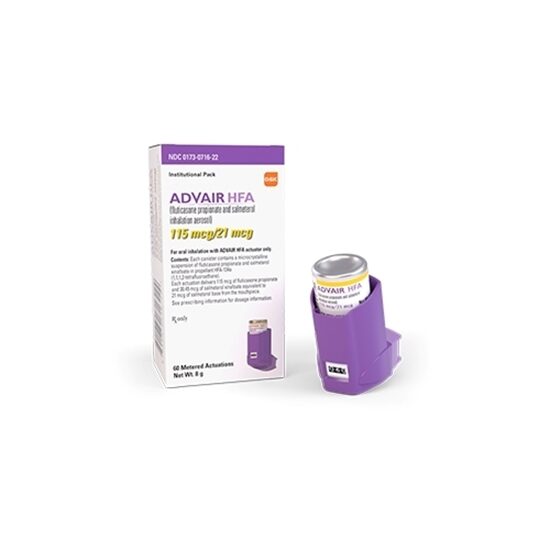 Advair HFA Fluticasone Salmeterol 11521 mcg Inhaler 8 g Each
