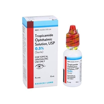Tropicamide 0.5% Opthalmic Solution 15 mL, Each