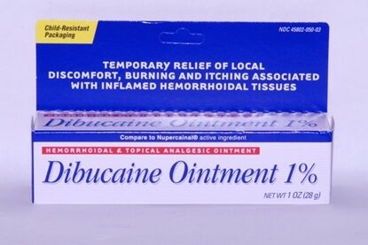 Dibucaine 1% Ointment 30 g, Each