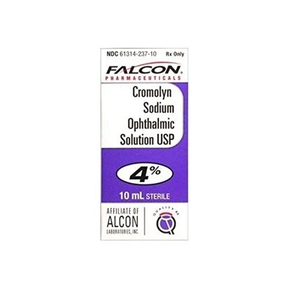 Cromolyn Sodium 4% Ophthalmic Solution 10 mL, Each