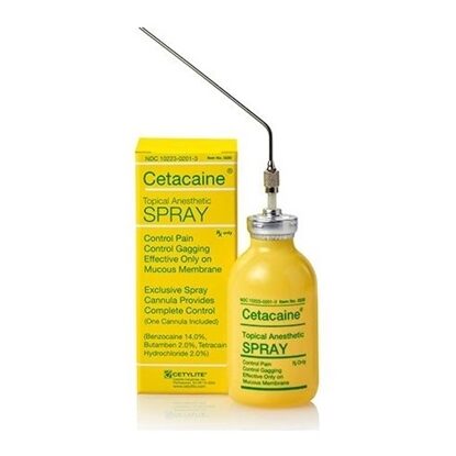 Cetacaine® Tetracaine/B-Caine/Butam Spray 20 g, Each
