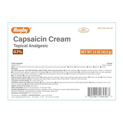 Capsaicin 0.1% Cream 1.5 oz, Each