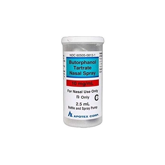 Butorphanol Tartrate 10 mgmL Nasal Spray 25 mL Each