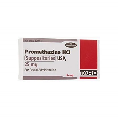 Promethazine HCl 25 mg Suppositories, 12/Box