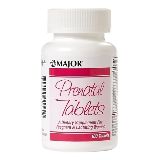 Prenatal MultiVitamin Tablets 100 Count