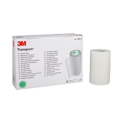Tape, Transpore, Plastic,  3" x 10 Yards, Hypoallergenic, 4/Box