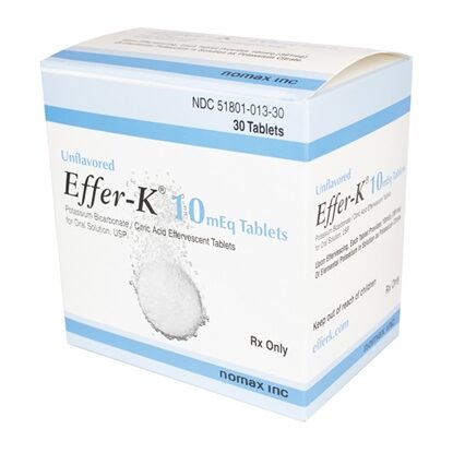 Effer-K® Potassium Bicarbonate 20 mEq Tablets, 30 Count