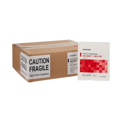Hot Pack, Instant, Chemical Activation,  Medi-Pak, Latex-Free, 5.5"x6.75"  24/Case