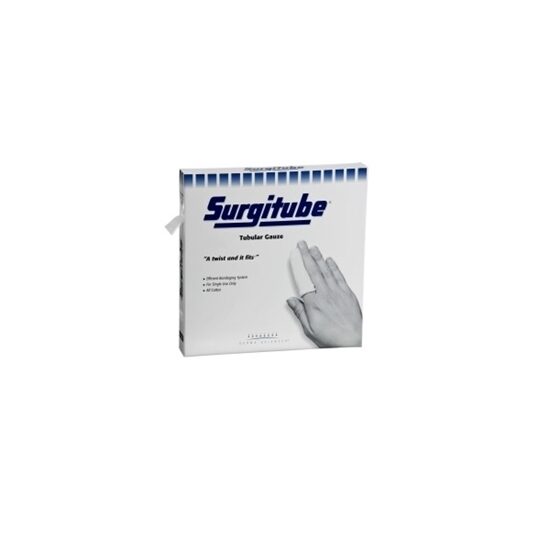 Gauze Bandage Tubular Infant LegsBulky Fingers Size 2AP 1 18 White Latex Free Surgitube 50 yardBox