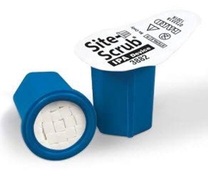 Site Scrub,  Hub Cleaning Device,  w/70% Isopropyl Alcohol,  100/Box