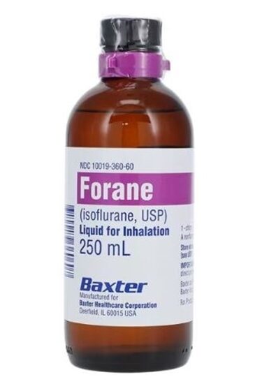 Forane Isoflurane for Inhalation Liquid 250mL 6 BottlesTray