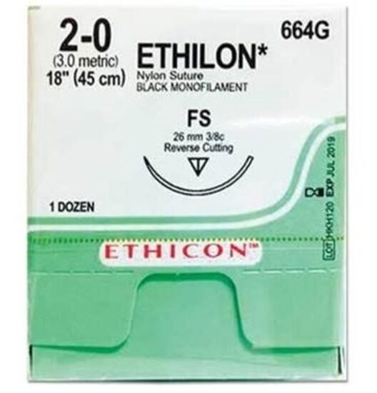 Suture Nylon 20 FS 18 12Box