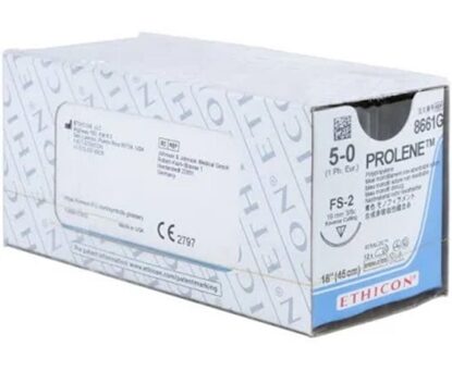 Suture, Polypropylene, Prolene™, 5.0, FS-2, 18", 12/Box
