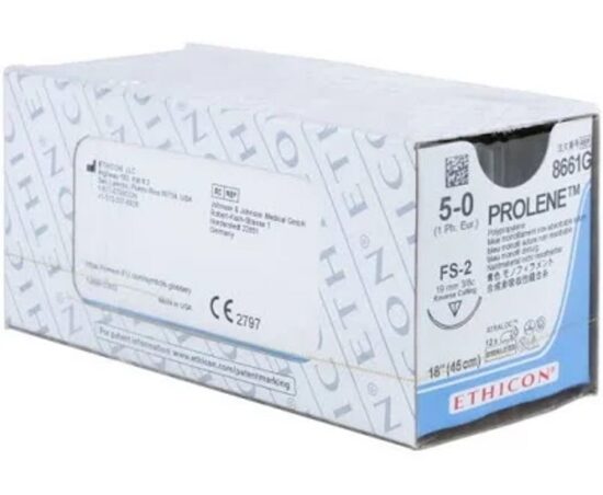 Suture Polypropylene Prolene 50 FS2 18 12Box