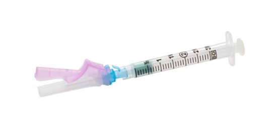 3cc Syringe 22G x 1 12 Luer Lock Eclipse Safety Sterile BD Eclipse 50Box