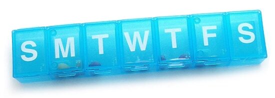 Organizer Pill 7Day Large Each