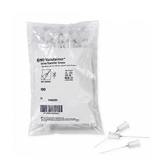 Urine Transfer Kit wStraw Sterile Plastic 13mm x 75mm 4mL  50Box