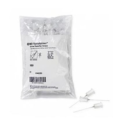 Urine Transfer Kit w/Straw, Sterile, Plastic, 13mm x 75mm, 4mL  50/Box