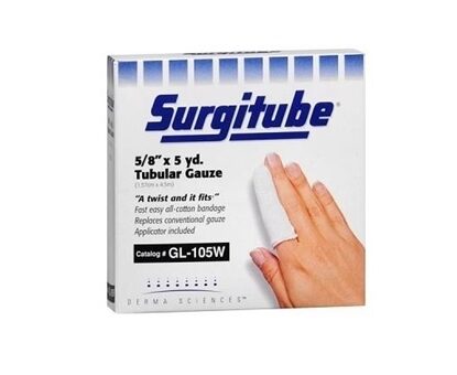 Surgitube Tubular Bandage, Size 1 Fingers-Toes, 5/8" x 5 yds, 12/box