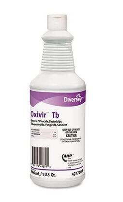Oxivir Tb, Hydrogen Peroxide Surface Disinfectant, Cherry Almond Scent, Spray bottle, 32oz.