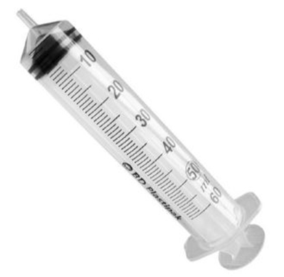 60cc Syringe, Luer-Slip, No Needle, Sterile, 40/Box