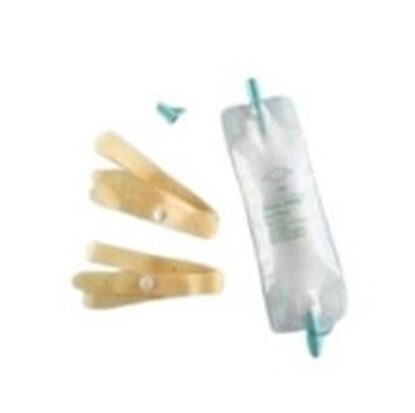 Bag, Urinary Drainage, with leg bag straps, Vinyl Dispoz-a-Bag®, Anti-reflux valve, 19 Ounce, Each