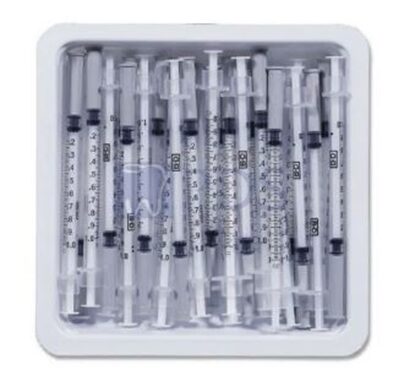 BD PrecisionGlide™ Allergy Syringe With Needle 0.5cc 27G x 3/8", 25/Tray