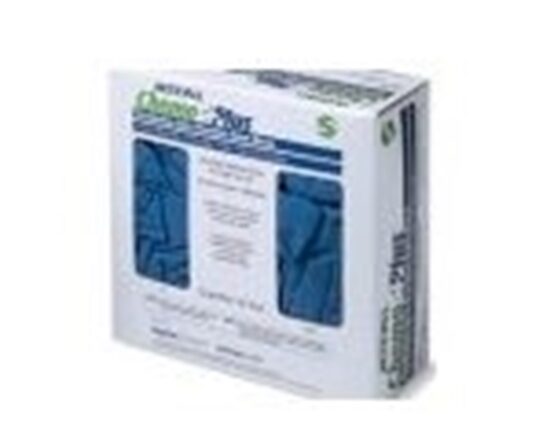Gloves Chemotherapy Latex Powderfree Medium 18mLs Thick Blue Textured CHEMO PLUS 50 pairBox