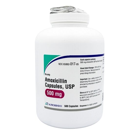 Amoxicillin 500 mg Capsules 500 Count