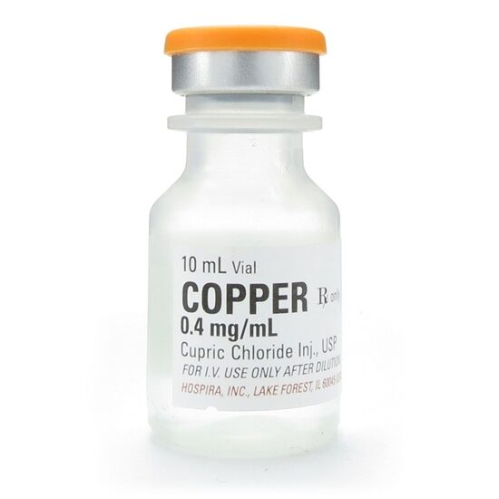 Copper Cupric Chloride 04mgmL SDV 10mL 25 VialsTray