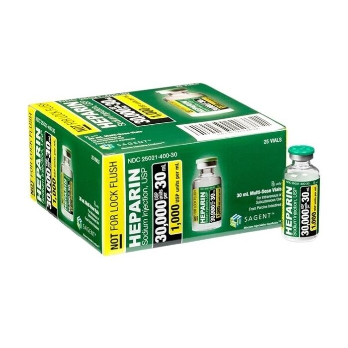Heparin Sodium Injection 1000 U/mL, Multiple Dose Vial 30 mL | McGuff