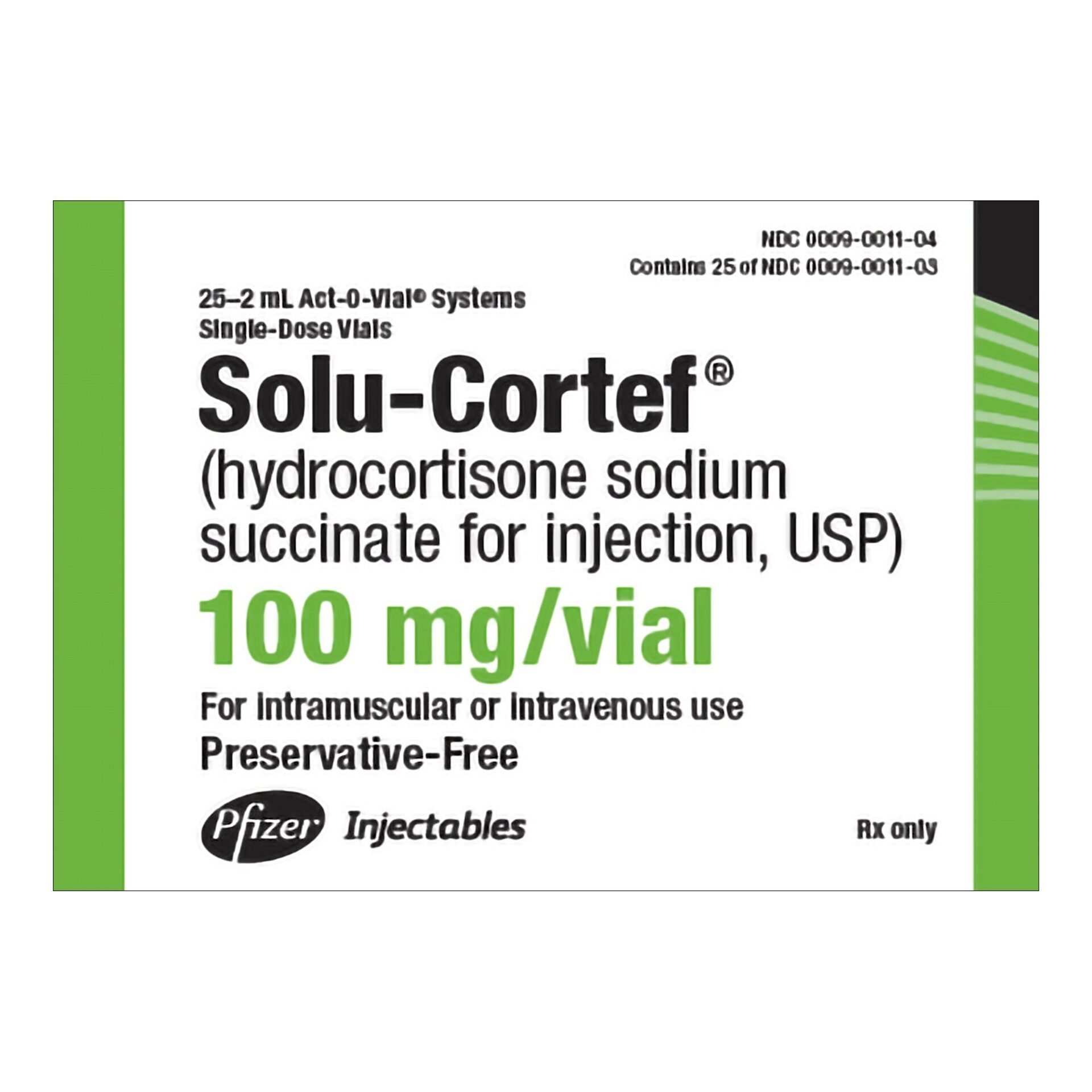 Solu-Cortef® Hydrocortisone Sodium Succinate Injection, Single Dose Act ...