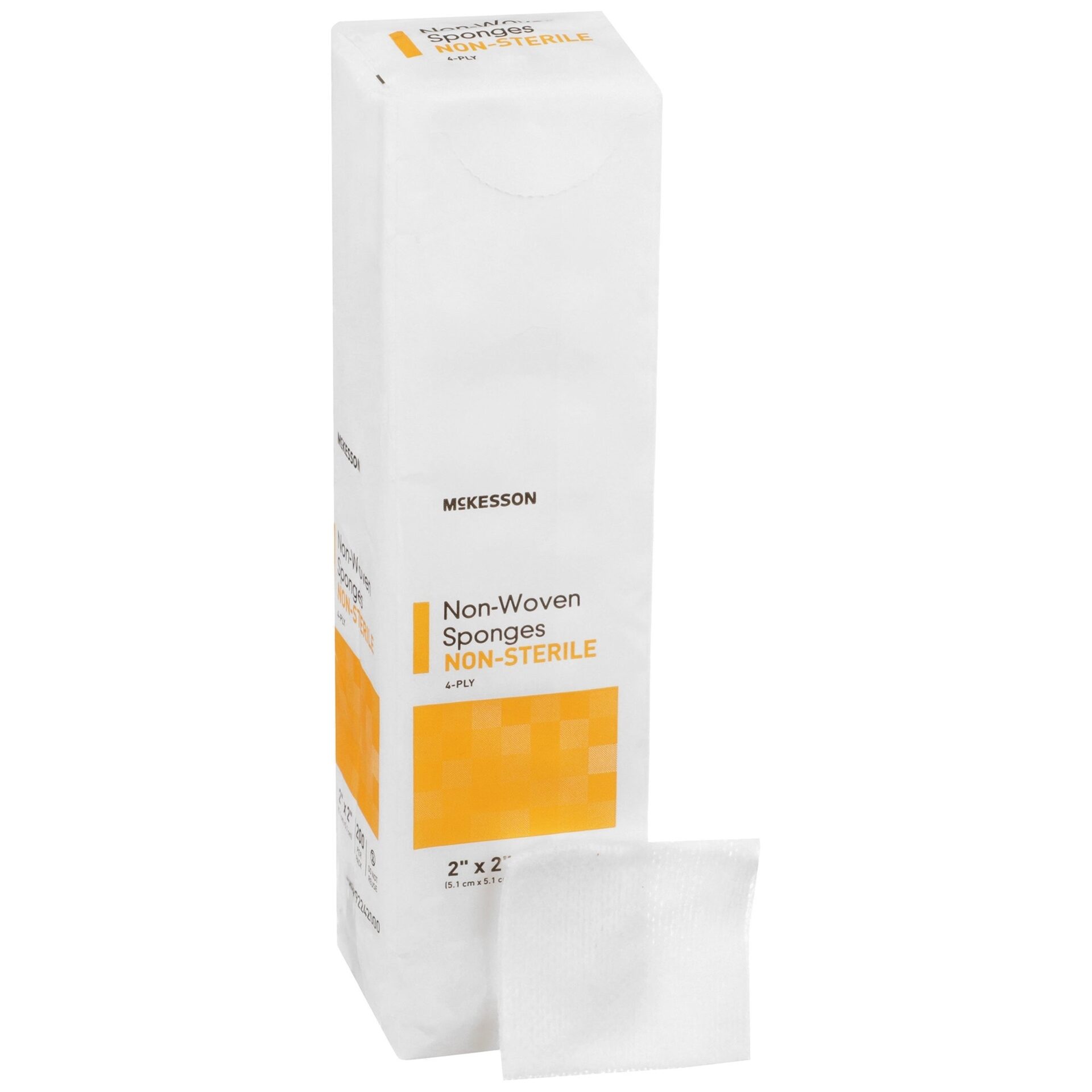 Sponge, 4ply, Non-Sterile, Poly/Rayon, Non-Woven, 200/Package | McGuff
