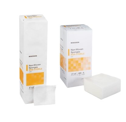 Sponge,  4ply, Non-Sterile, Poly/Rayon,  Non-Woven, 200/Package