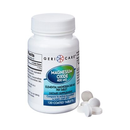 Magnesium Oxide 400 mg Tablets, 120 Count