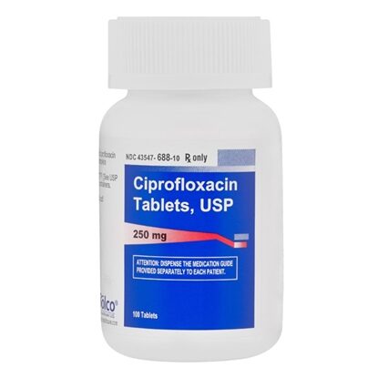 Ciprofloxacin 250 mg Tablets, 100 Count