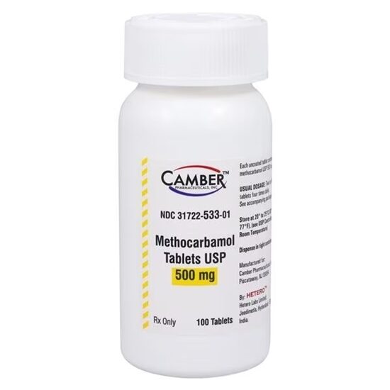 Methocarbamol 500 mg Tablets 100 Count
