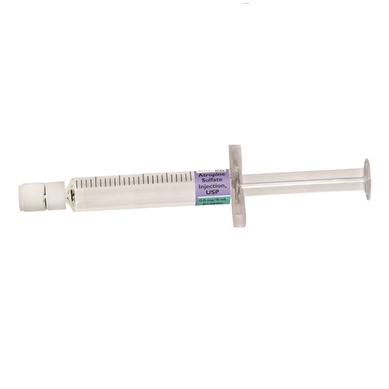 Atropine Sulfate Injection 01 mgmL Prefilled Syringe 5 mL Each