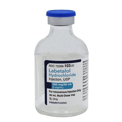Labetalol HCl Injection 5 mg/mL, Multiple Dose Vial 40mL, Each