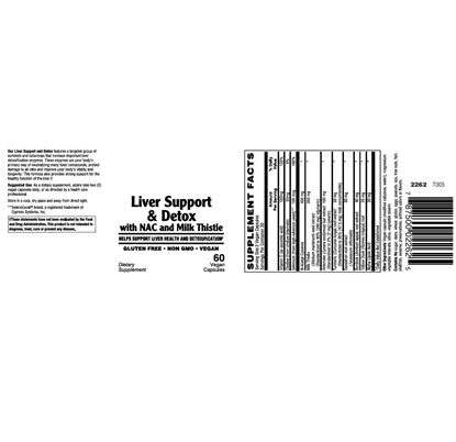 Liver Support & Detox Capsules, 60 Count