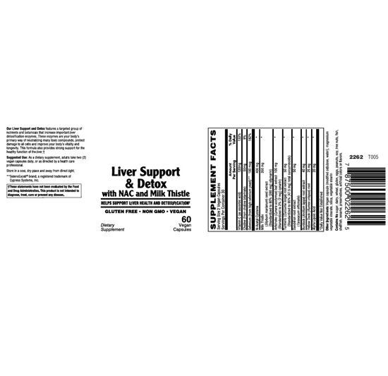 Liver Support  Detox 60 Count