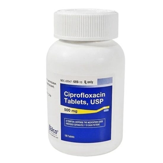 Solco Ciprofloxacin 500 mg Tablets 100 Count