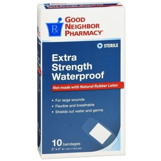 Good Neighbor Pharmacy Bandages Extra Strength Waterproof 2 x 4 10Box