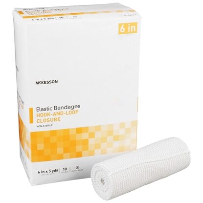 McKesson Elastic Bandage  6" x 5 Yard, 10/Box