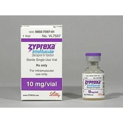 ZYPREXA® IntraMuscular Olanzapine Injection 10 mg/Vial, Single Dose Vial 2 mL, Each (Expiring Soon)