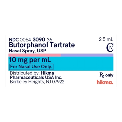 Roxane Butorphanol Tartrate 10 mg/mL Nasal Spray 2.5 mL, Each