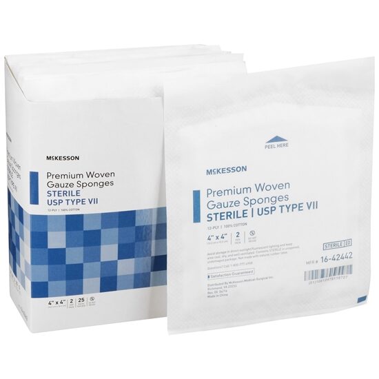 McKesson Curity Gauze Sponge 4 x 4 50Box
