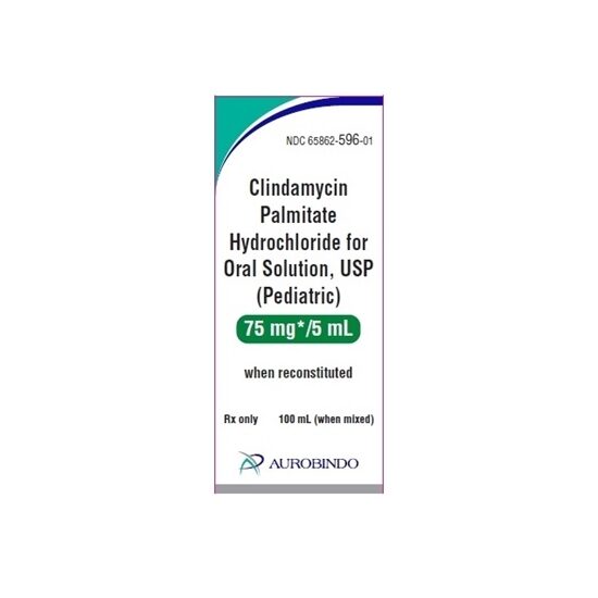 Clindamycin Palmitate HCl 75 mg5 mL Oral Solution Cherry Flavored 100 mL Bottle