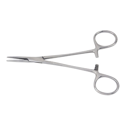 Forceps, Hemostat, Halsted, 5.5", Mid Grade, Stainless Steel, Straight, Scissor Type, NonSterile, Each