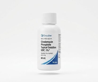 Clindamycin Phosphate 1% Topical Solution 60 mL, Each